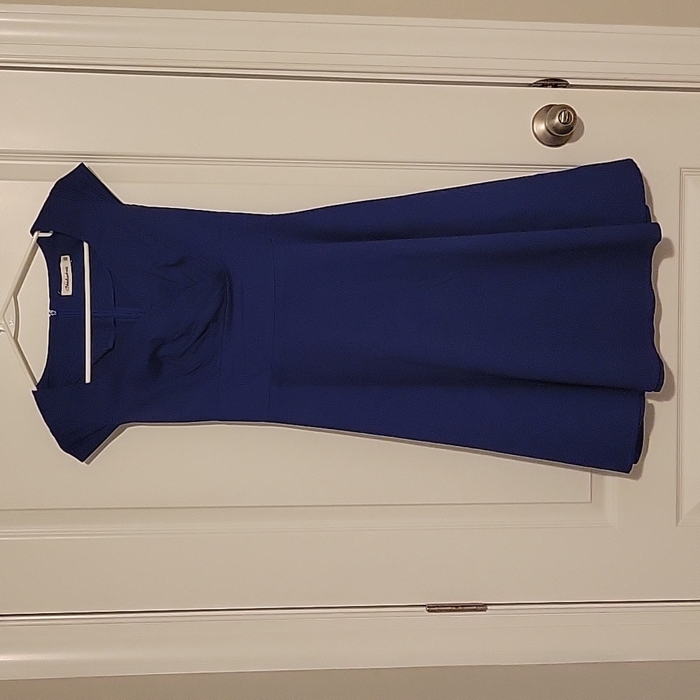 XS blue  flare dress
